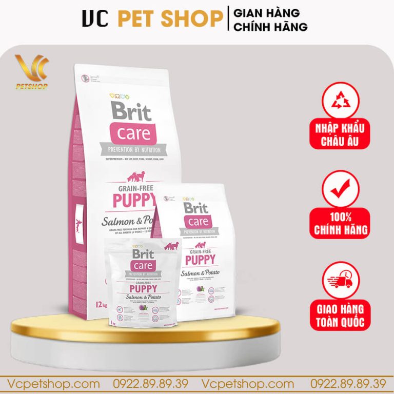 Brit Care Grain free Puppy Salmon Potato Th c n cho ch con