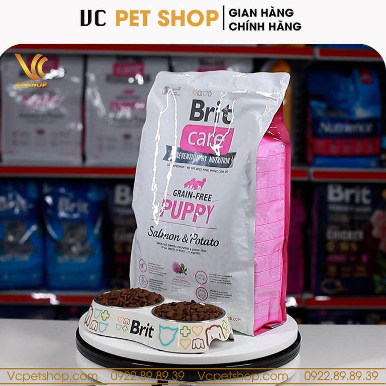 Brit Care Grain-free Puppy Salmon & Potato – Thức ăn cho chó con vị cá hồi