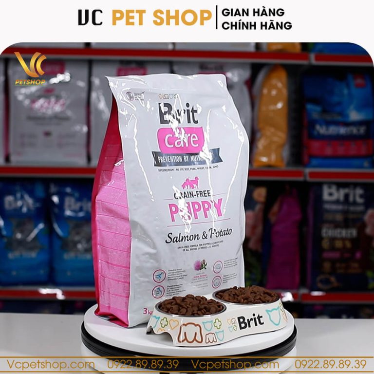 Brit Care Grain-free Puppy Salmon & Potato – Thức ăn cho chó con vị cá hồi