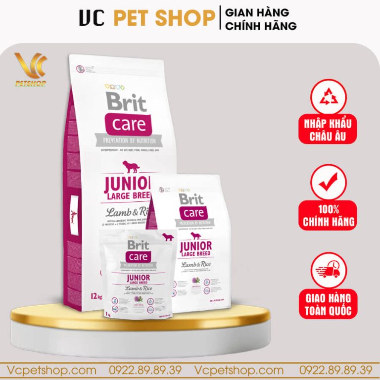 Brit care junior large breed lamb and outlet rice