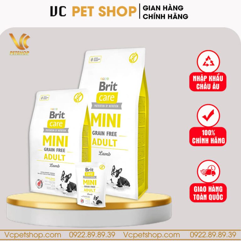 Brit Care Mini Grain Free Adult – Thức ăn cho chó trưởng thành size nhỏ