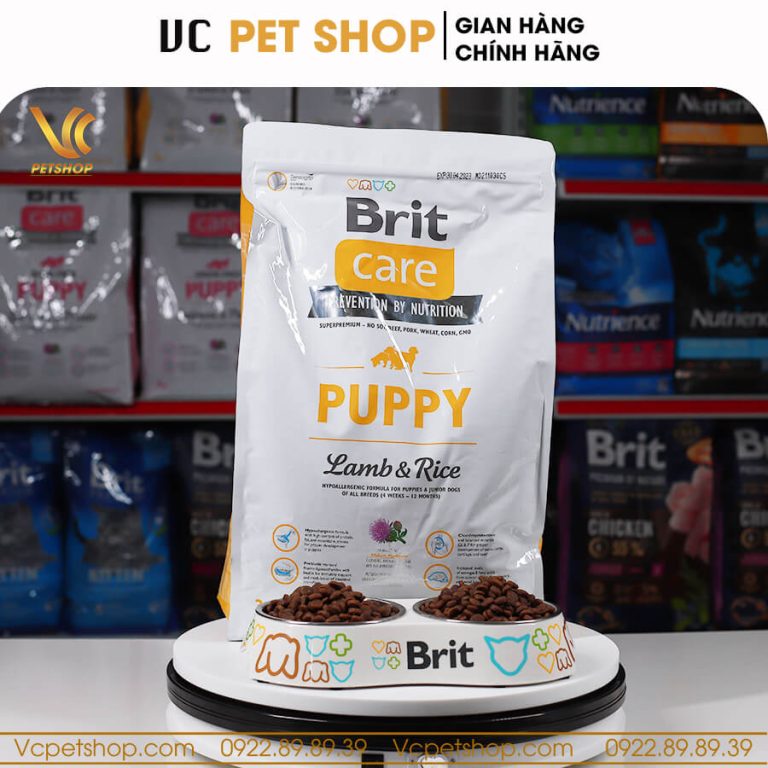 Brit Care Puppy Lamb & Rice – Thức ăn cho chó con vị thịt cừu