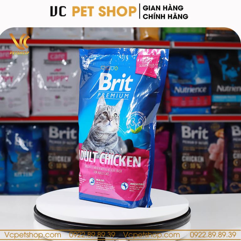Brit Premium Adult Chicken – Thức ăn cho mèo trưởng thành vị thịt gà