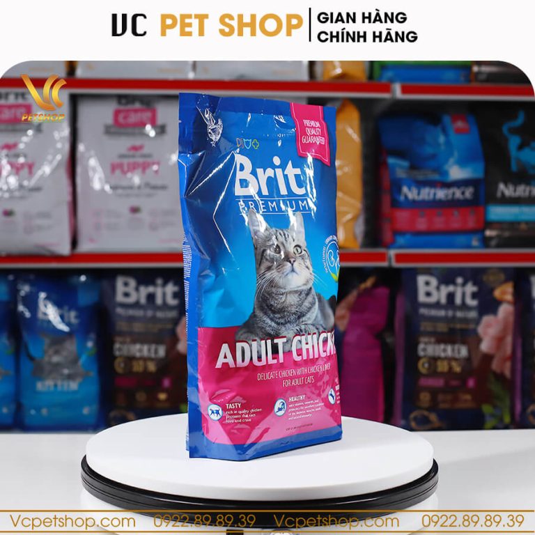 Brit Premium Adult Chicken – Thức ăn cho mèo trưởng thành vị thịt gà
