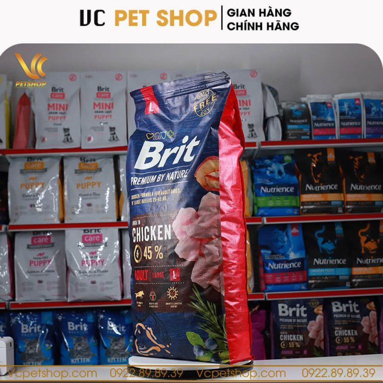 Brit Premium by Nature Adult L – Thức ăn cho chó trưởng thành size lớn