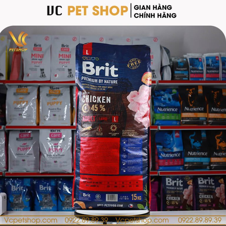 Brit Premium by Nature Adult L – Thức ăn cho chó trưởng thành size lớn