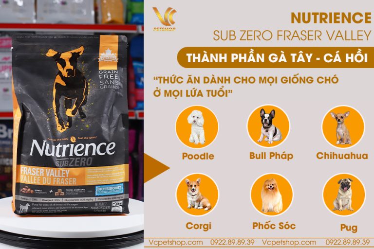 Hạt cho chó Nutrience Subzero Fraser Valley