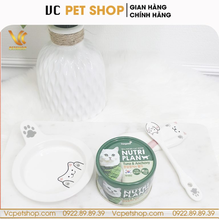 Pate cho mèo Nutri Plan vị cá ngừ & cá cơm 160g