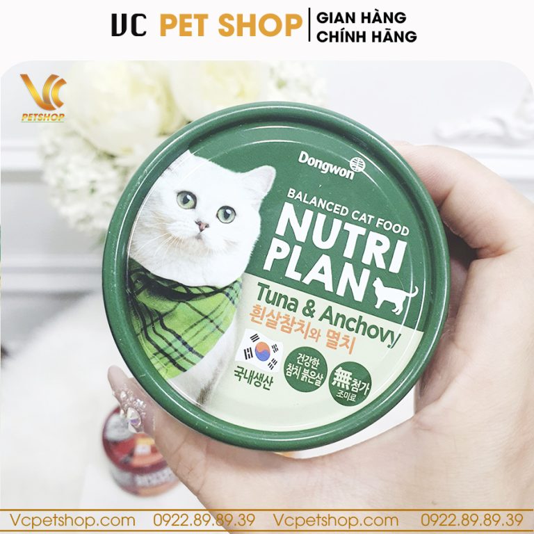 Pate cho mèo Nutri Plan vị cá ngừ & cá cơm 160g