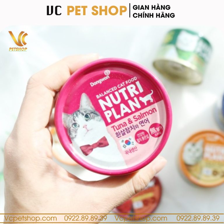 Pate cho mèo Nutri Plan cá ngừ & cá hồi 160g