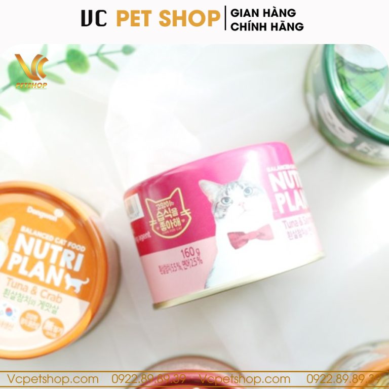 Pate cho mèo Nutri Plan cá ngừ & cá hồi 160g