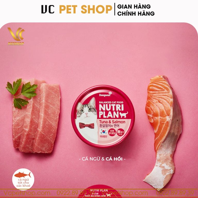 Pate cho mèo Nutri Plan cá ngừ & cá hồi 160g