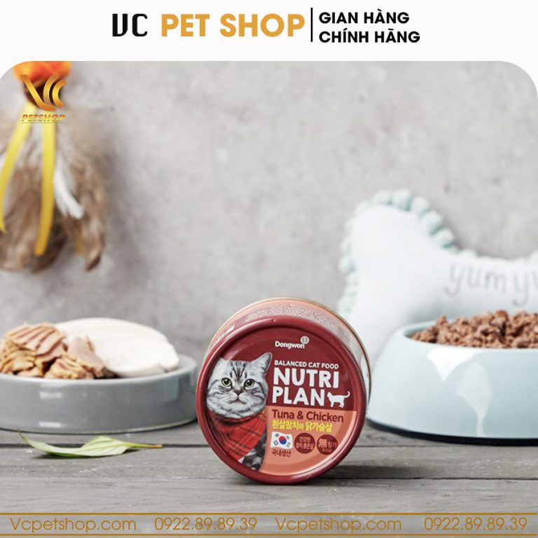 Pate cho mèo Nutri Plan cá ngừ & gà 160g