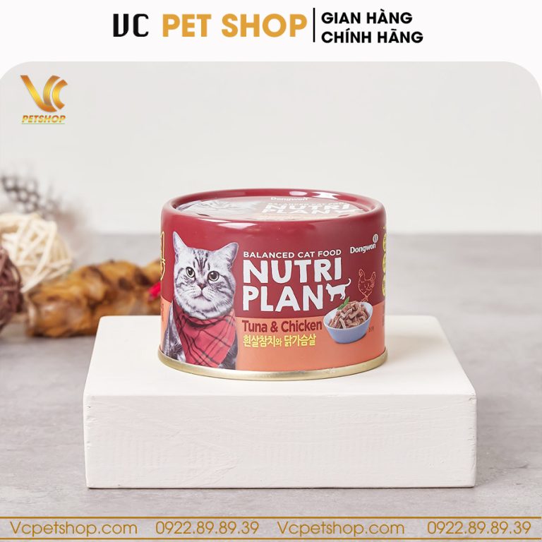 Pate cho mèo Nutri Plan cá ngừ & gà 160g