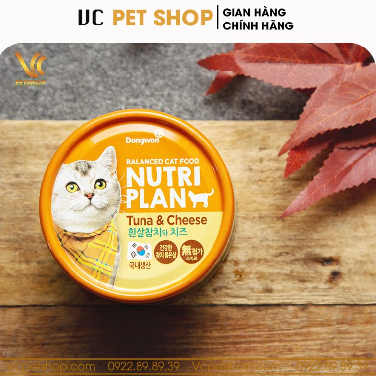 Pate lon cho mèo Nutri Plan cá ngừ & phô mai 160g