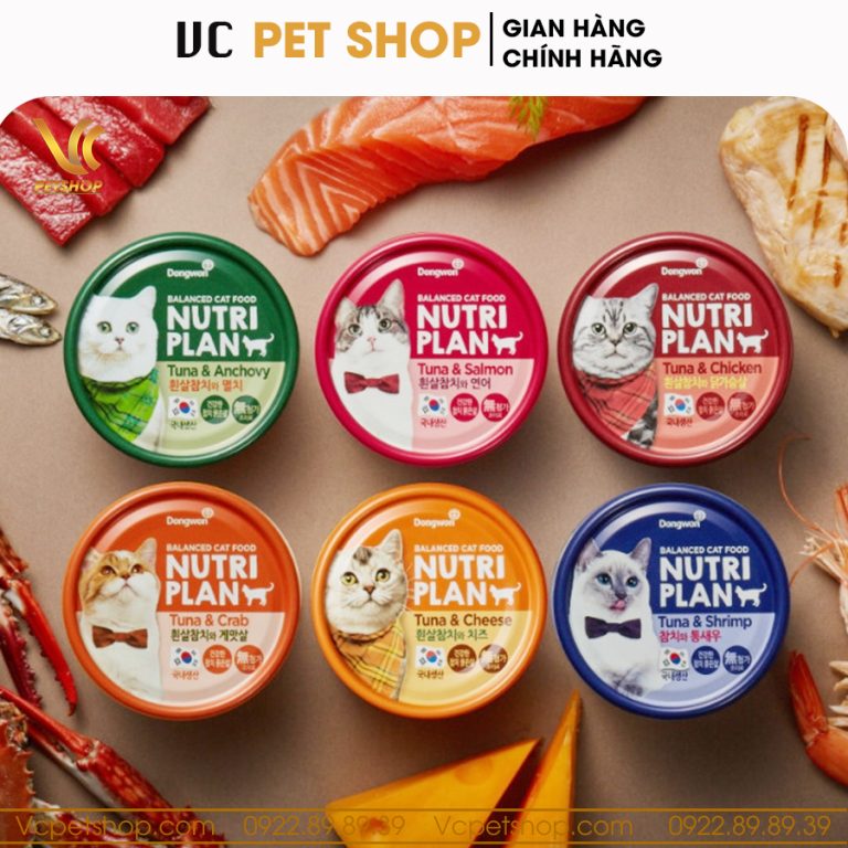 Pate lon cho mèo Nutri Plan cá ngừ & tôm 160g