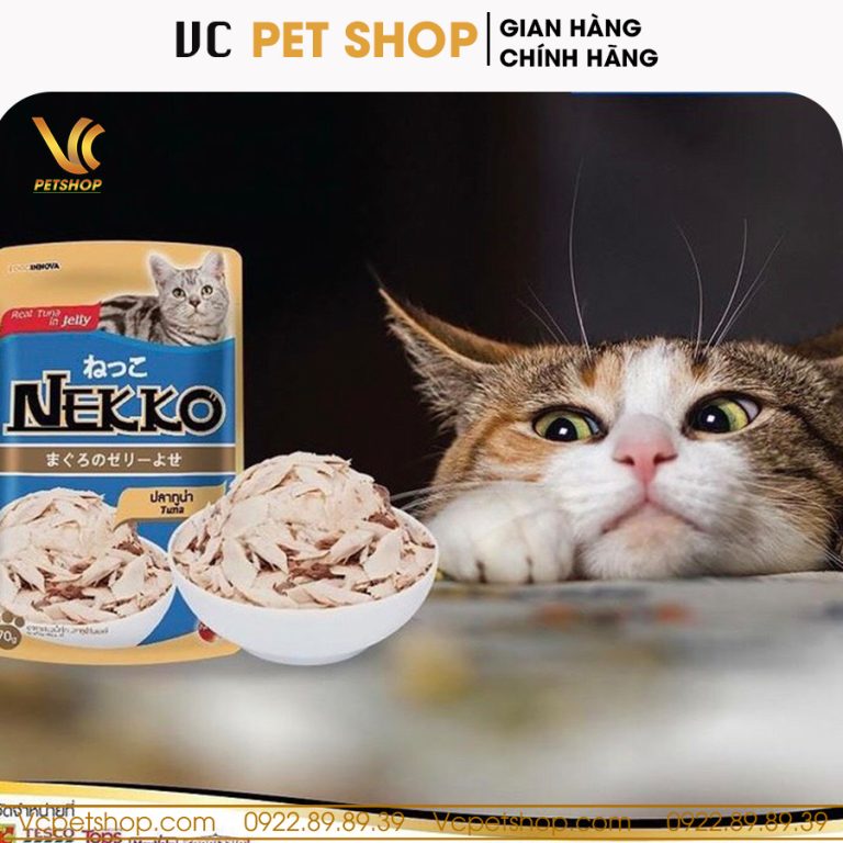 Pate Nekko Jelly cho mèo vị cá ngừ dạng thạch 70g