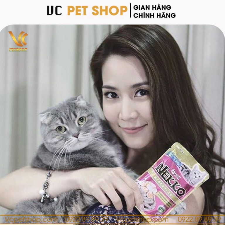 Pate Nekko Jelly cho mèo vị cá ngừ rắc tôm & sò điệp dạng thạch 70g