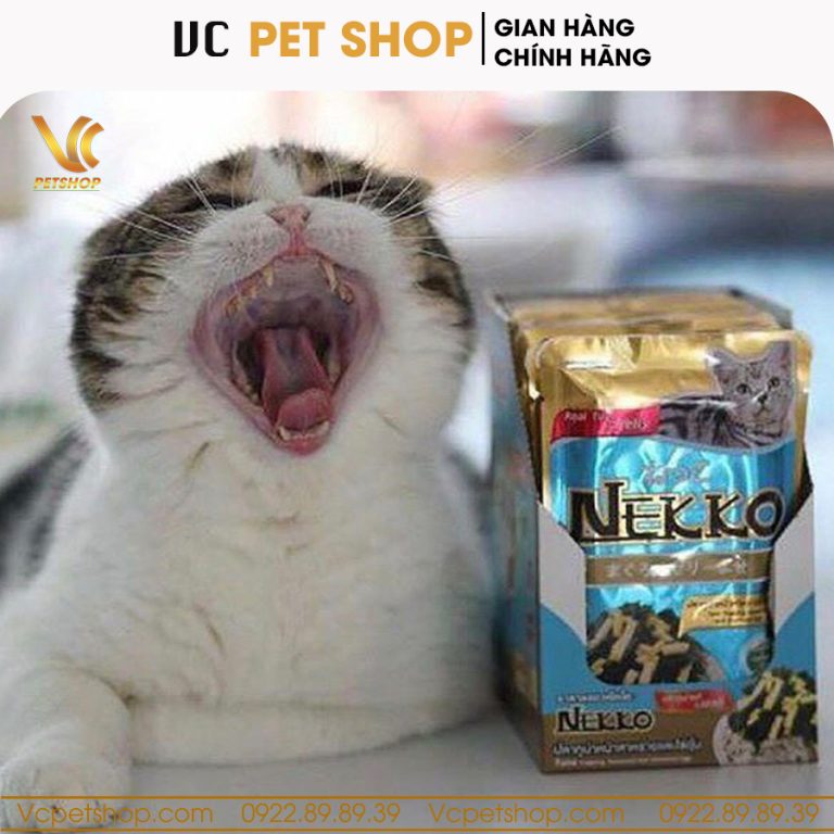 Pate Nekko Jelly cho mèo vị cá ngừ rắc trứng hấp & rong biển dạng thạch 70g