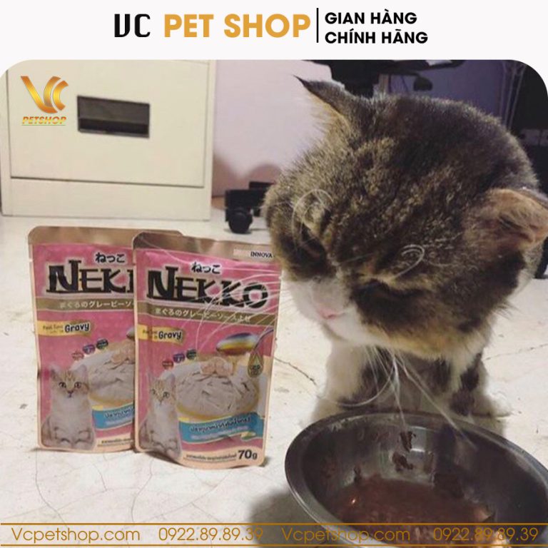Pate Nekko Kitten cho mèo con vị cá ngừ 70g