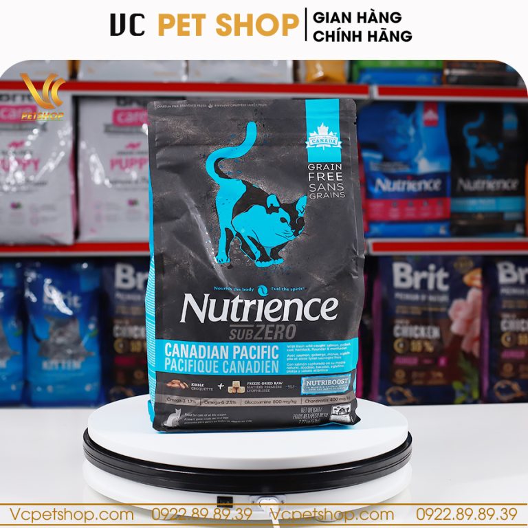 Thức ăn cho mèo Nutrience Subzero Canadian vị cá biển