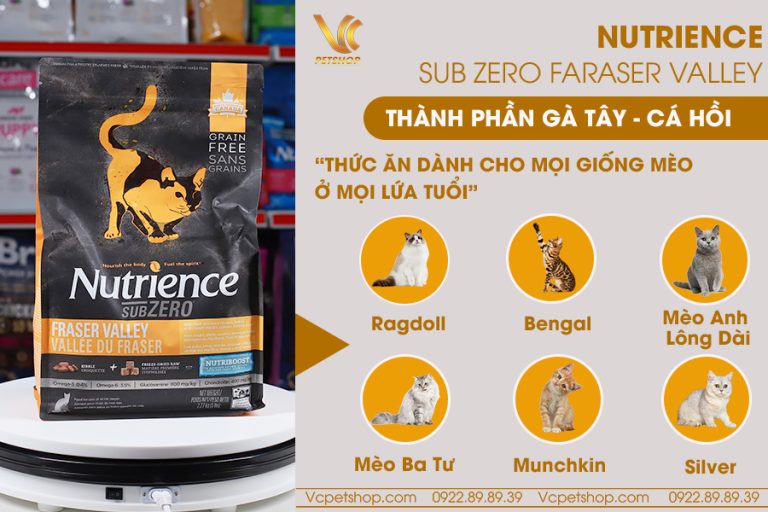 Thức ăn cho mèo Nutrience Subzero Fraser Valley