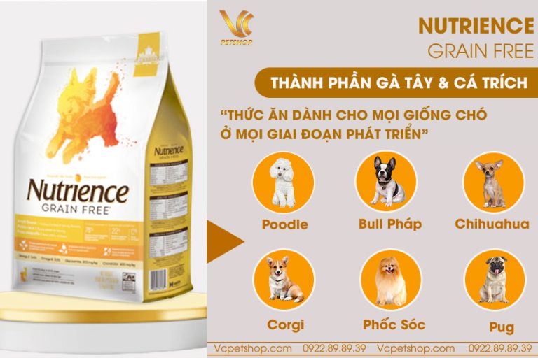 Thức ăn hạt cho chó Nutrience Grain Free
