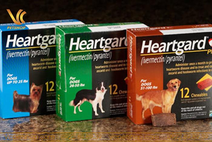 Thuốc xổ giun cho chó Heartgard Plus