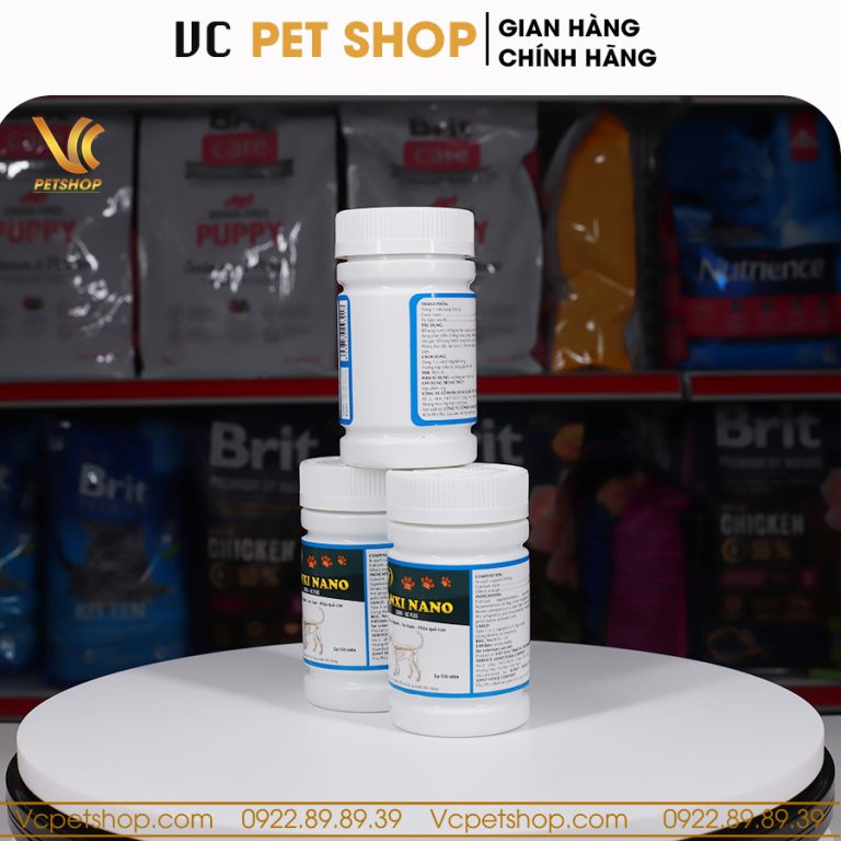 Canxi Nano cho chó mèo hộp 150 viên