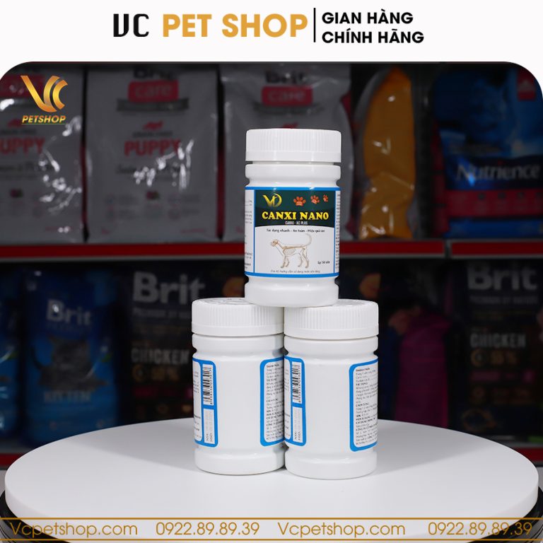 Canxi Nano cho chó mèo hộp 150 viên