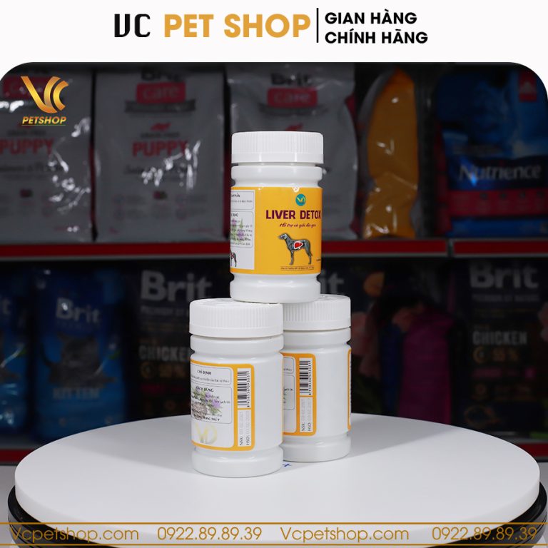 Giải độc gan cho chó Liver Detox hộp 120 viên