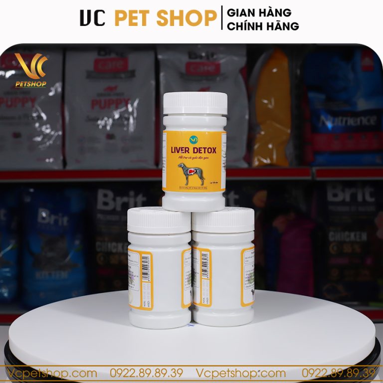 Giải độc gan cho chó Liver Detox hộp 120 viên