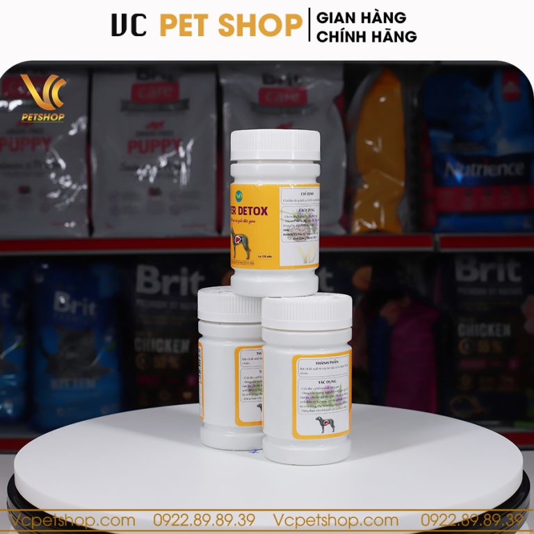 Giải độc gan cho chó Liver Detox hộp 120 viên