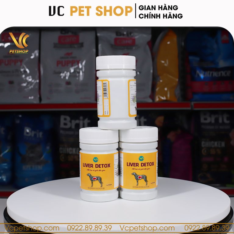 Giải độc gan cho chó Liver Detox hộp 120 viên