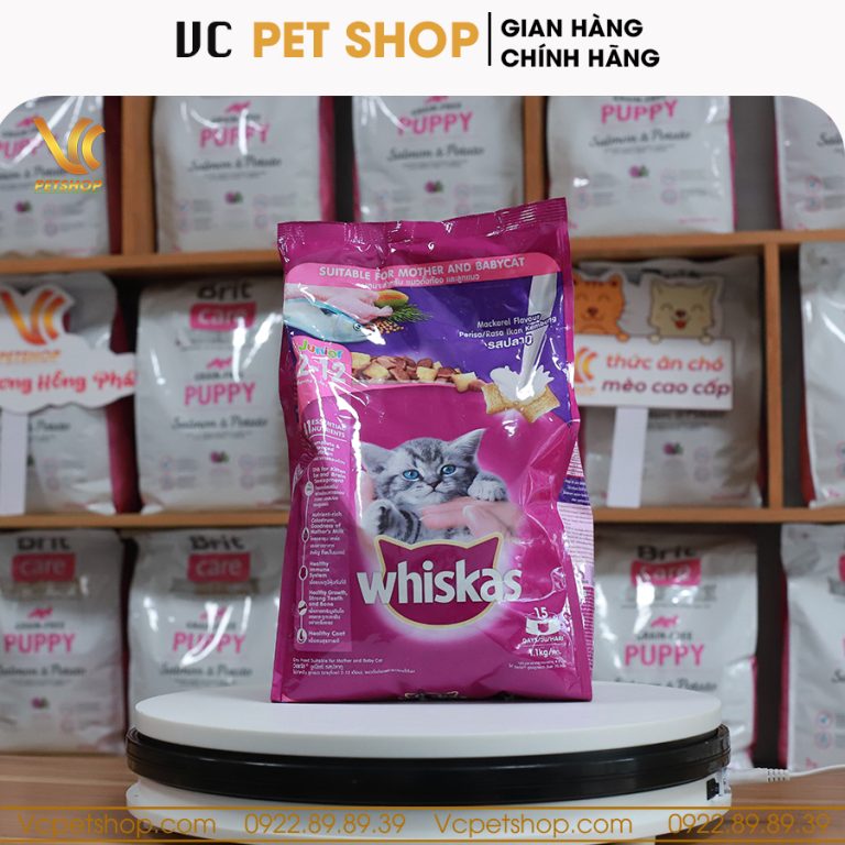 Thức ăn cho mèo con Whiskas Junior vị cá thu