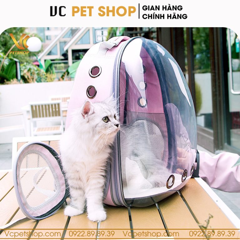 Balo phi hành gia cho mèo, chó trong suốt VCBL01