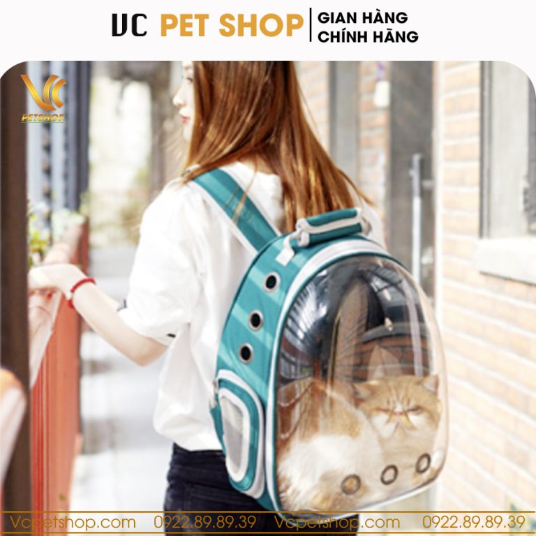 Balo phi hành gia cho mèo, chó trong suốt VCBL01