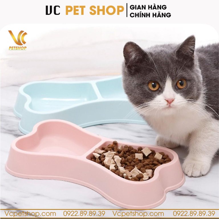 Bát đựng thức ăn cho chó mèo