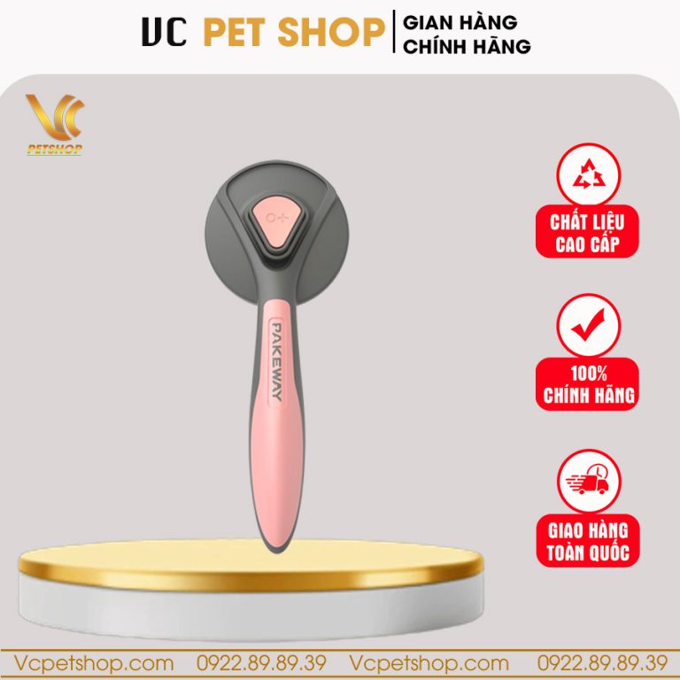 Lược chải lông chó mèo T9 cao cấp có nút bấm