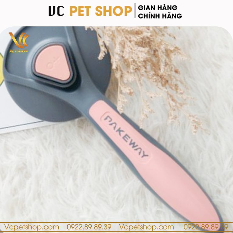 Lược chải lông chó mèo T9 cao cấp có nút bấm