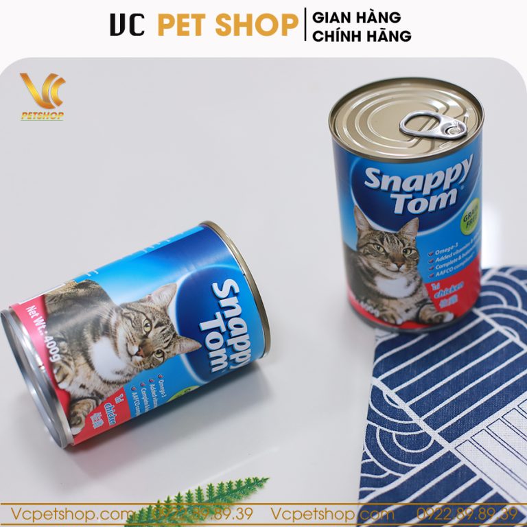 Pate mèo Snappy Tom vị thịt gà hộp 400g
