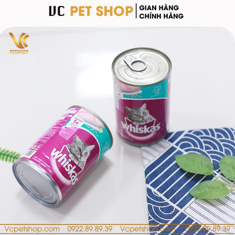 Pate mèo Whiskas 400g cá ngừ dạng lon cho mèo lớn