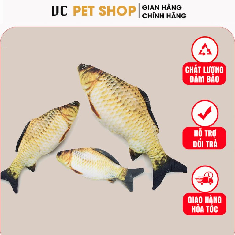 Đồ Chơi Cá Vải Nhồi Bông Cho Thú Cưng