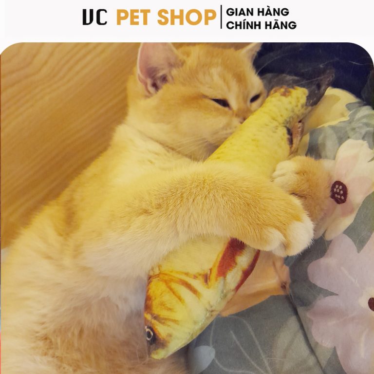 Đồ Chơi Cá Vải Nhồi Bông Cho Thú Cưng
