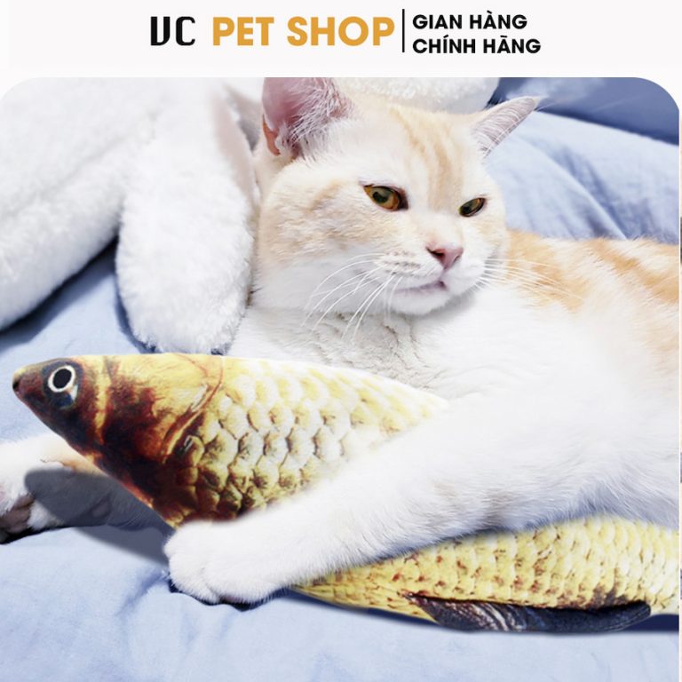 Đồ Chơi Cá Vải Nhồi Bông Cho Thú Cưng