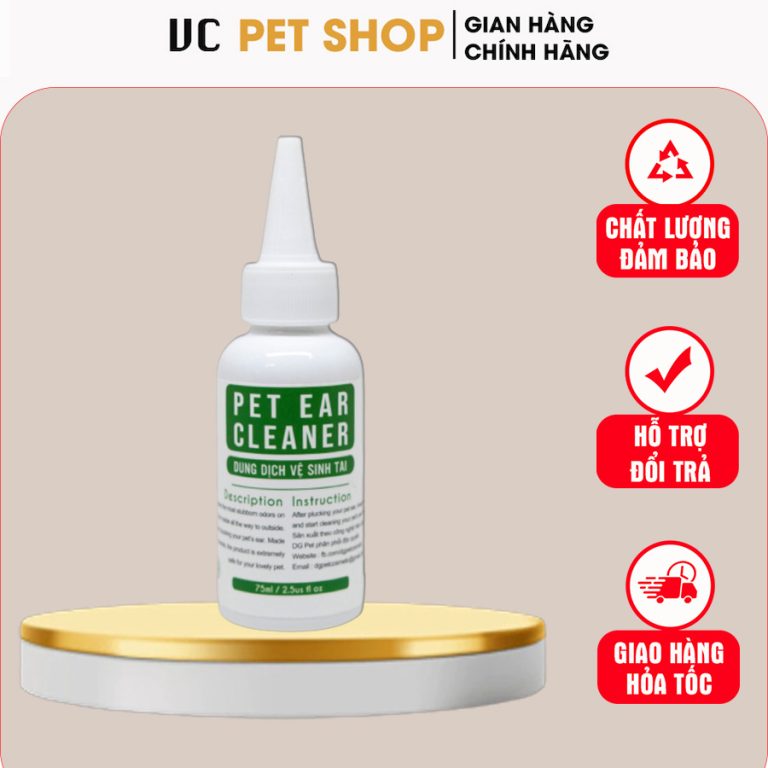 Dung Dịch Vệ Sinh Tai Cho Chó Mèo DG Pet