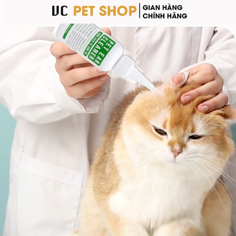 Dung dịch vệ sinh tai cho chó mèo Dg Pet