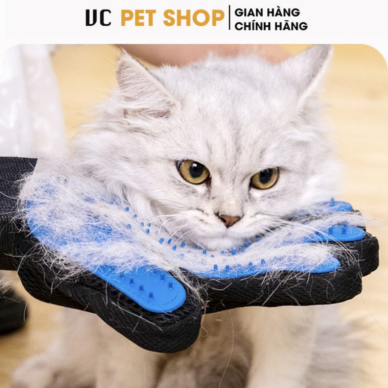 Găng Tay Chải Lông Mèo Lông Chó