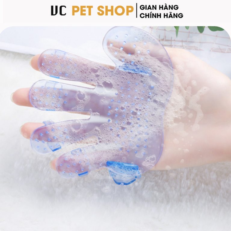 Găng Tay Tắm Cho Chó Mèo