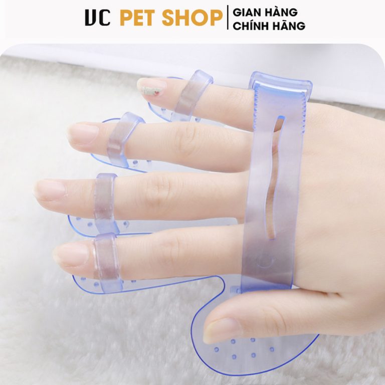 Găng Tay Tắm Cho Chó Mèo